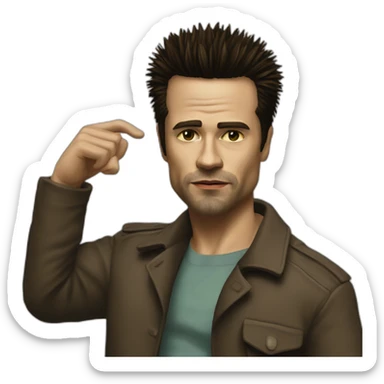 tyler durden from fightclub sticker