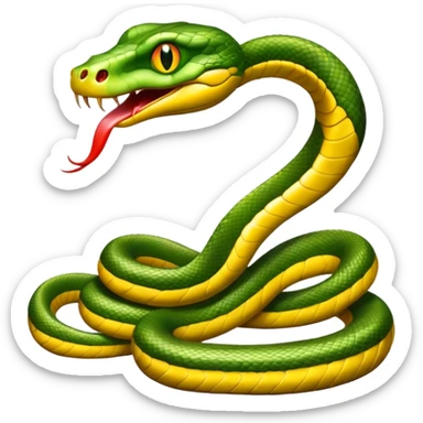 Snake with legs sticker