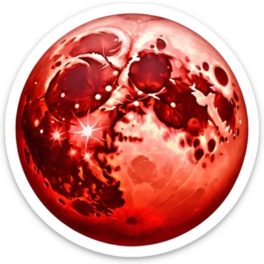 Blood moon sticker