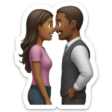 Couple en train de discuter sticker