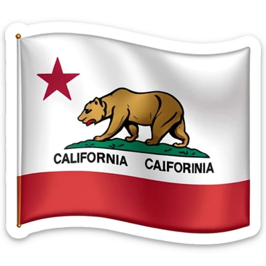California flag sticker