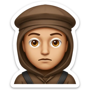 Robber emoji not smiling  sticker