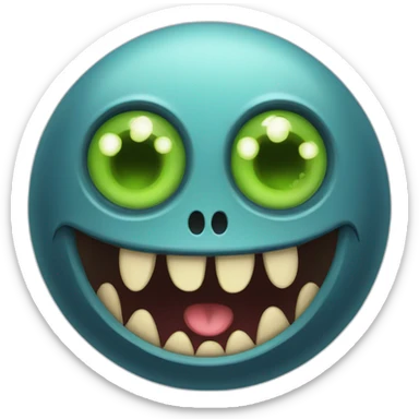 Monstre effrayant sticker