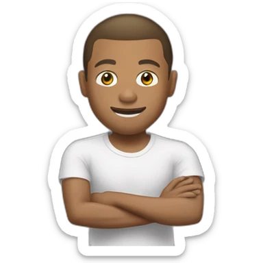 Mbappe qui mange une aubergines sticker