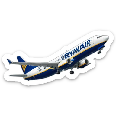 Avion de la compagnie ryanair sticker