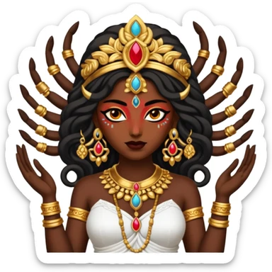Hindu deity Kali Maa emoji sticker