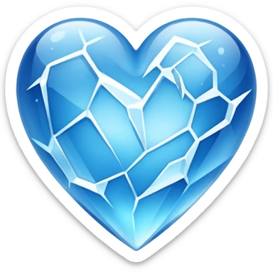 frozen heart sticker