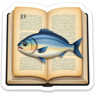 Pull up Fishwife Cookbook graphics sticker