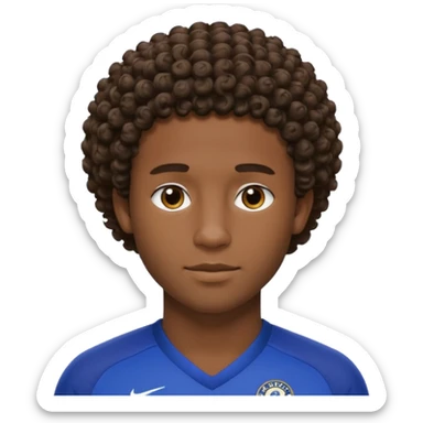 Chelsea player Esteban, with short curly hair and dark skin. sticker