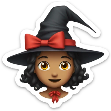 Kiki witch with red bow sticker