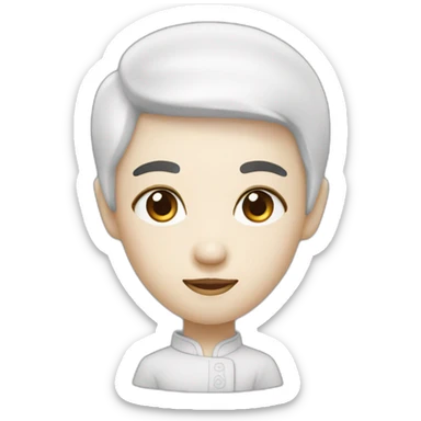 Chinois avec de petit yeux sticker