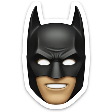 bat man mask sticker