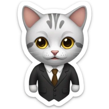 cat lawyer sticker