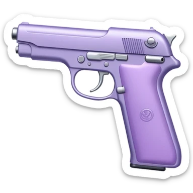 Pale purple gun sticker
