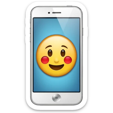 emoji de un celular iphone sticker