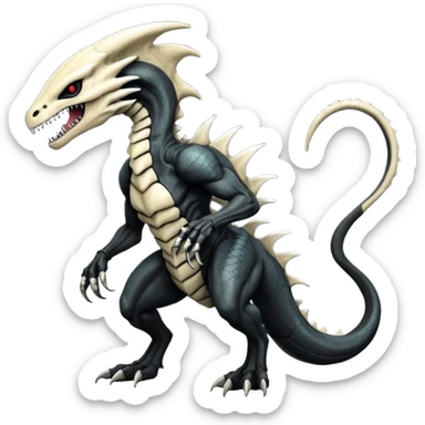  Venom-Marowak-Salandit-Xenomorph-hybrid-fantasy-creature (full body) sticker