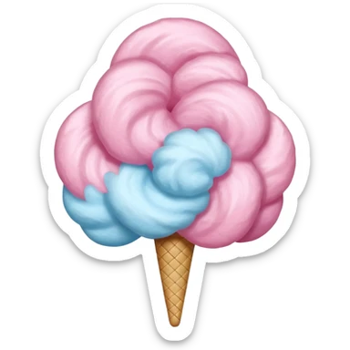 cotton candy sticker