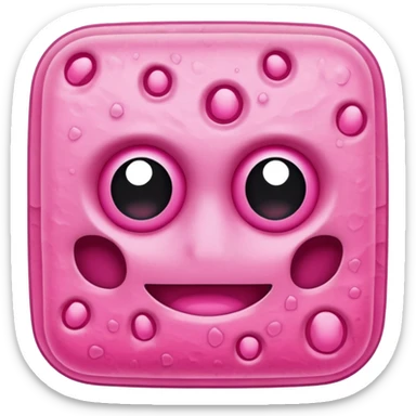 pink cellular dead skin without face sticker
