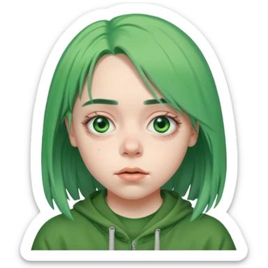 Billie Eilish just head  sticker