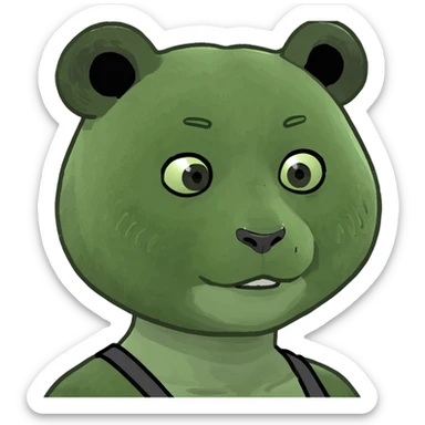 Panda girl  sticker