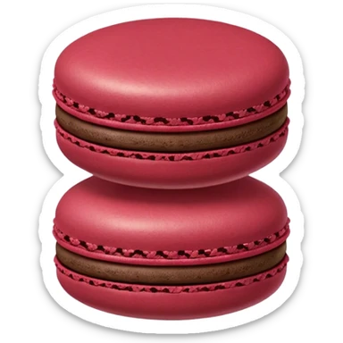  Macaron Burgundy sticker