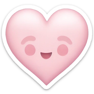 Baby pink pastel heart sticker