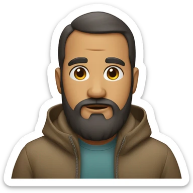 menino barbudo sticker