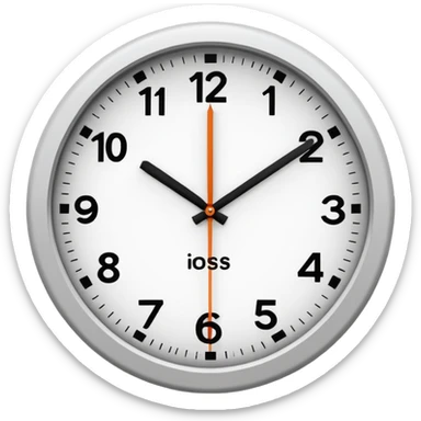 make Clock without numbers  sticker