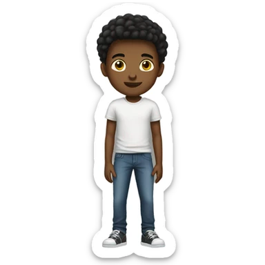 white teenager boy full body sticker