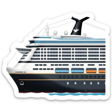 holland america cruise ship in rotterdam sticker