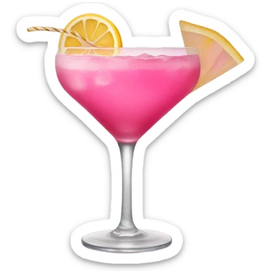 Pink cocktail  sticker