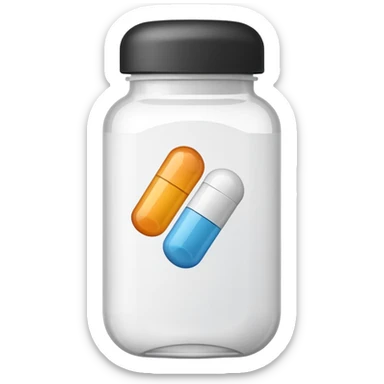 Pill bottle sticker