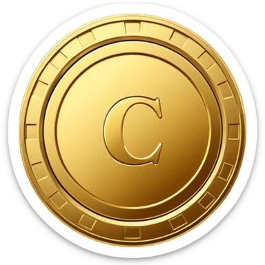 casino coin sticker