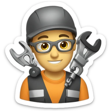 mechanic working with a saxo car sticker