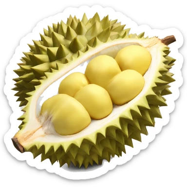 Durian fruit sticker