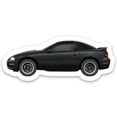 Third Generation 1993-2002 Chevrolet Camaro Black sticker