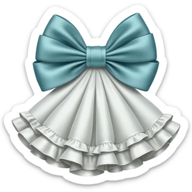 Fiocco bianco sticker