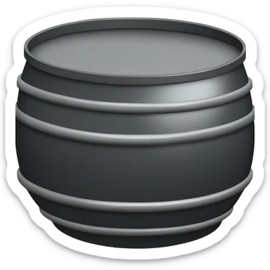 black oil barrel sticker