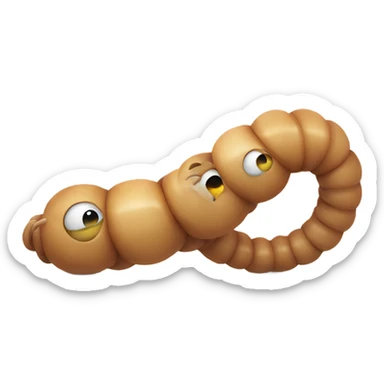 worm doing the griddy sticker