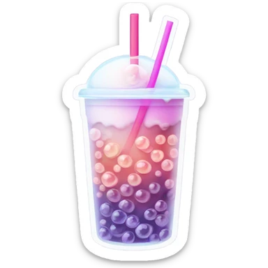 Bubble tea sticker