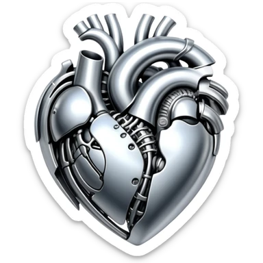 sorayama giger heart sticker