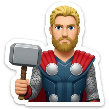 Thor emoji sticker