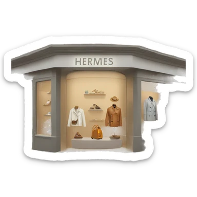 Hermes boutique sticker