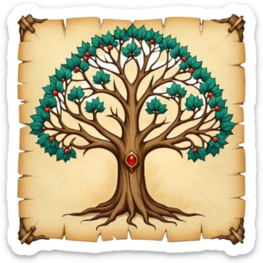 RPG skill tree medieval sticker