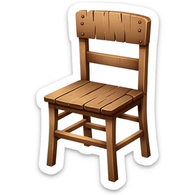 Broken chair sticker