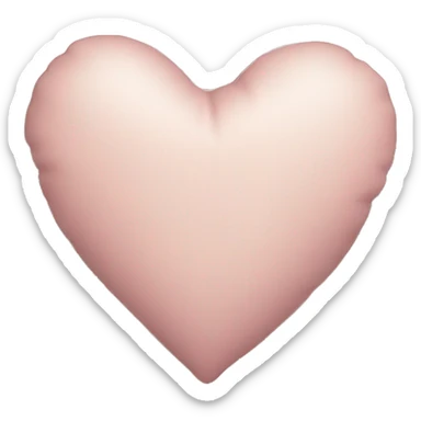 Pillow light pink heart vintage sticker
