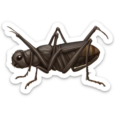 Crickets at night sticker