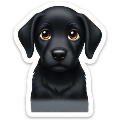 Black Puppy sticker
