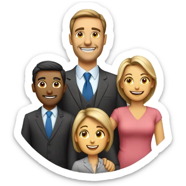 manager of a family with 2 sons and a happy wife applying for a new manager role looking for a decent emoji sticker