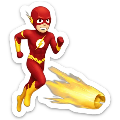 Flash runing  sticker